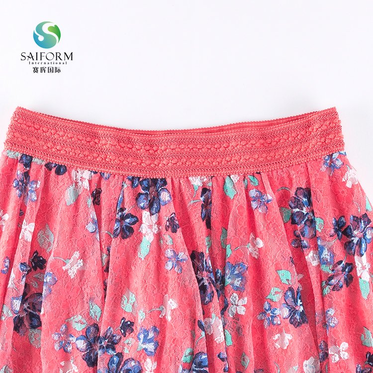 Simple design custom high quality breathable printed skirts