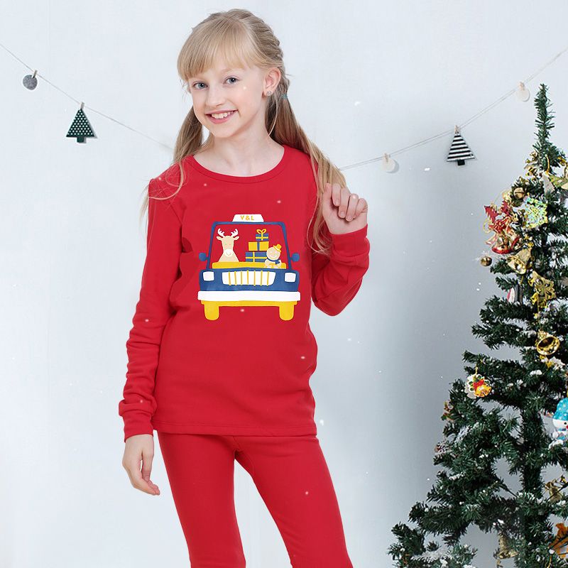 Children's Underwear Set Christmas suit Children's Clothing Suits Printed Style